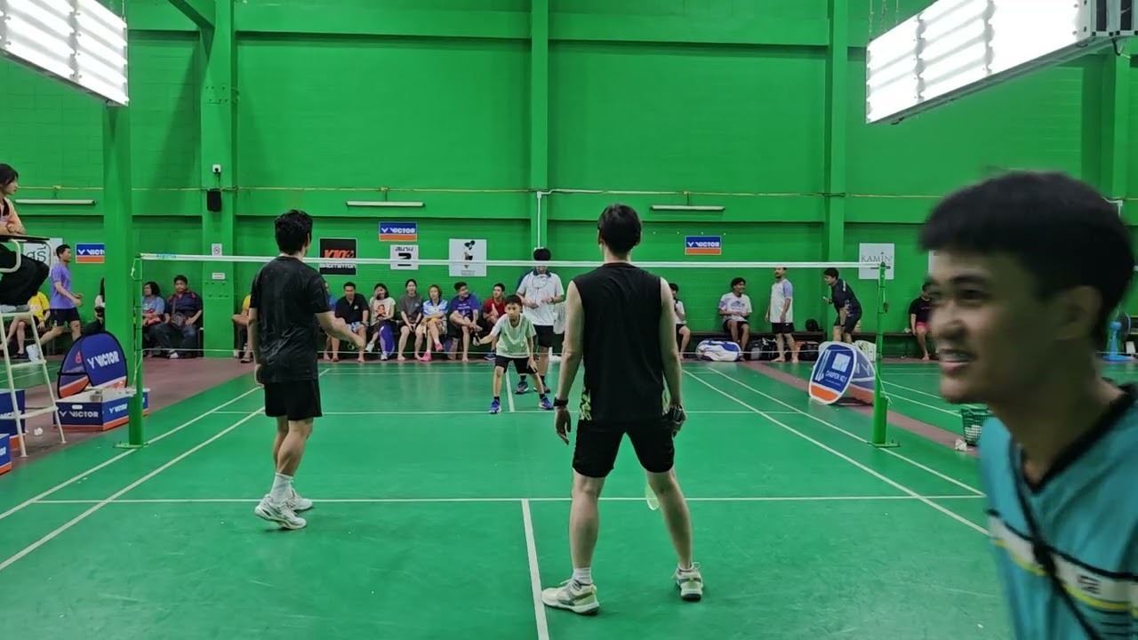 มือ BG รอบแบ่งกลุ่ม แมตซ์ที่2 โต้ง/เกริก VS บ้านนกแบดมินตัน #รายการUttaraditBadmintonOpen