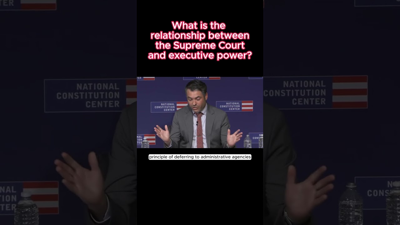 What is the relationship between the #SupremeCourt and #executive power?