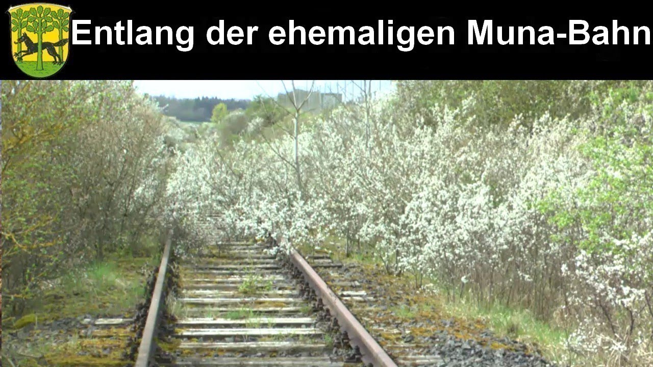 Auf der alten Muna Bahnstrecke von Wolfhagen nach Gasterfeld.