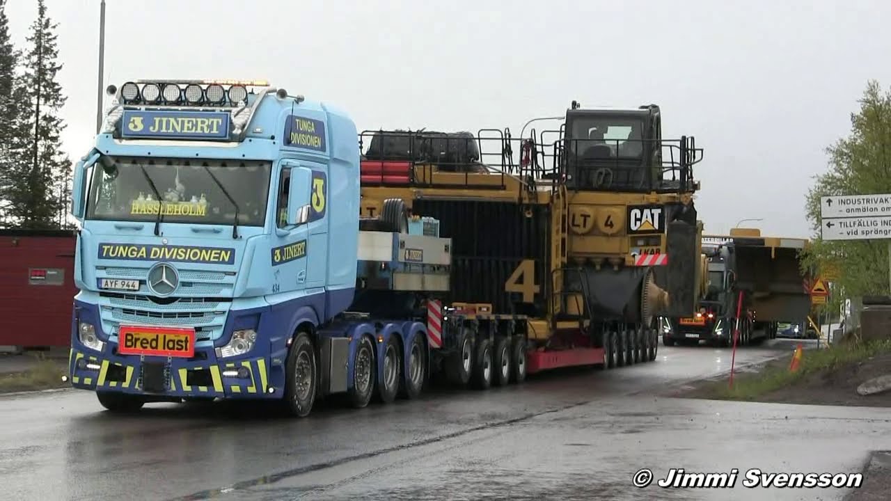 Heavy Haulage of Caterpillar 793F Mining Dump Truck Svappavaara  8 Juni 2023
