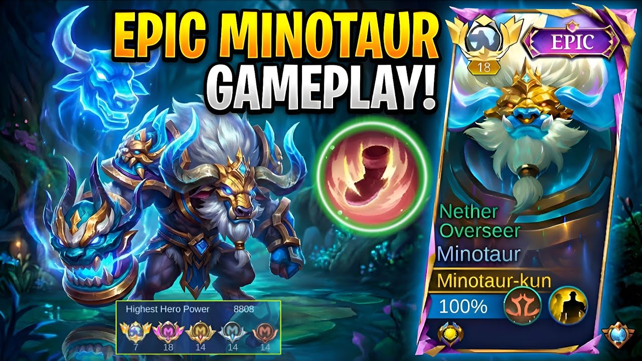 8808 MMR! Как лучший в мире Минотавр доминирует в мифическом ранге 🐂 (Неубиваемая сборка)
