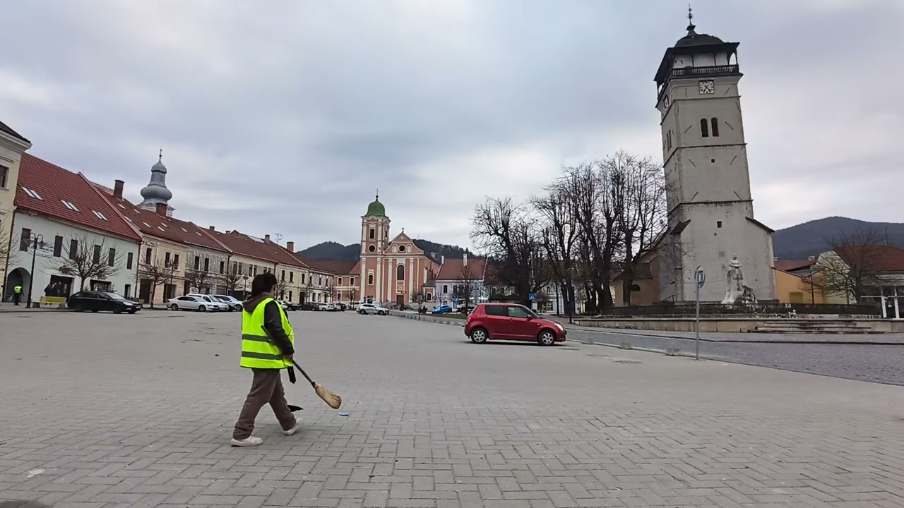 Rožňava in Slovakia waking up on a Monday morning (February 16th, 2026) 