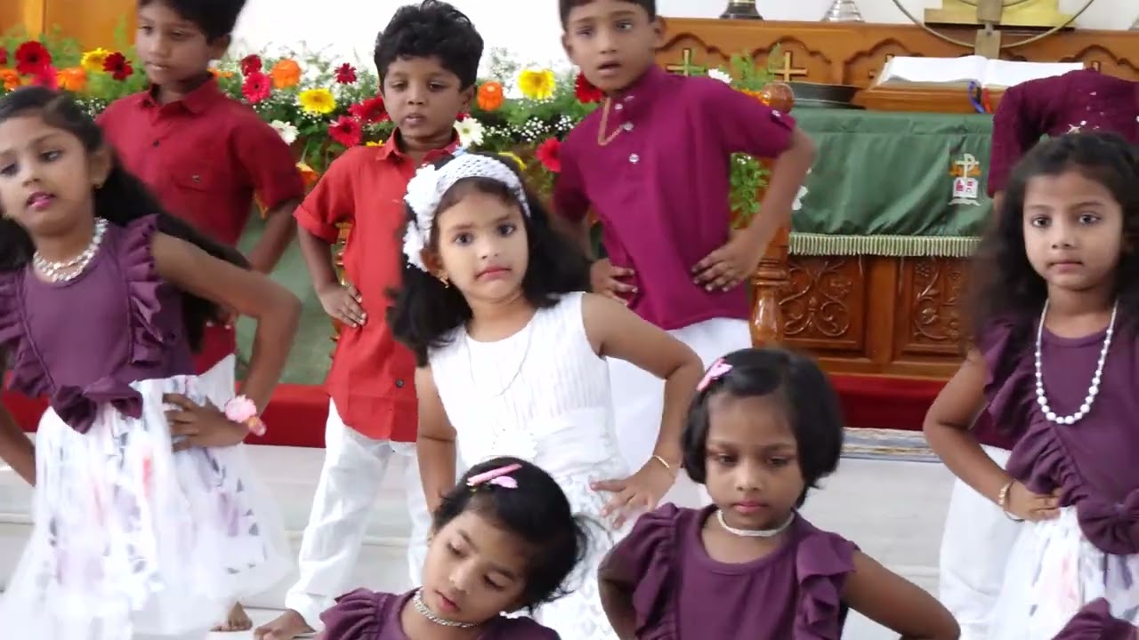 LKG,UKG,1st & 2nd Classes Action song|| Sunday School Sunday - 2025