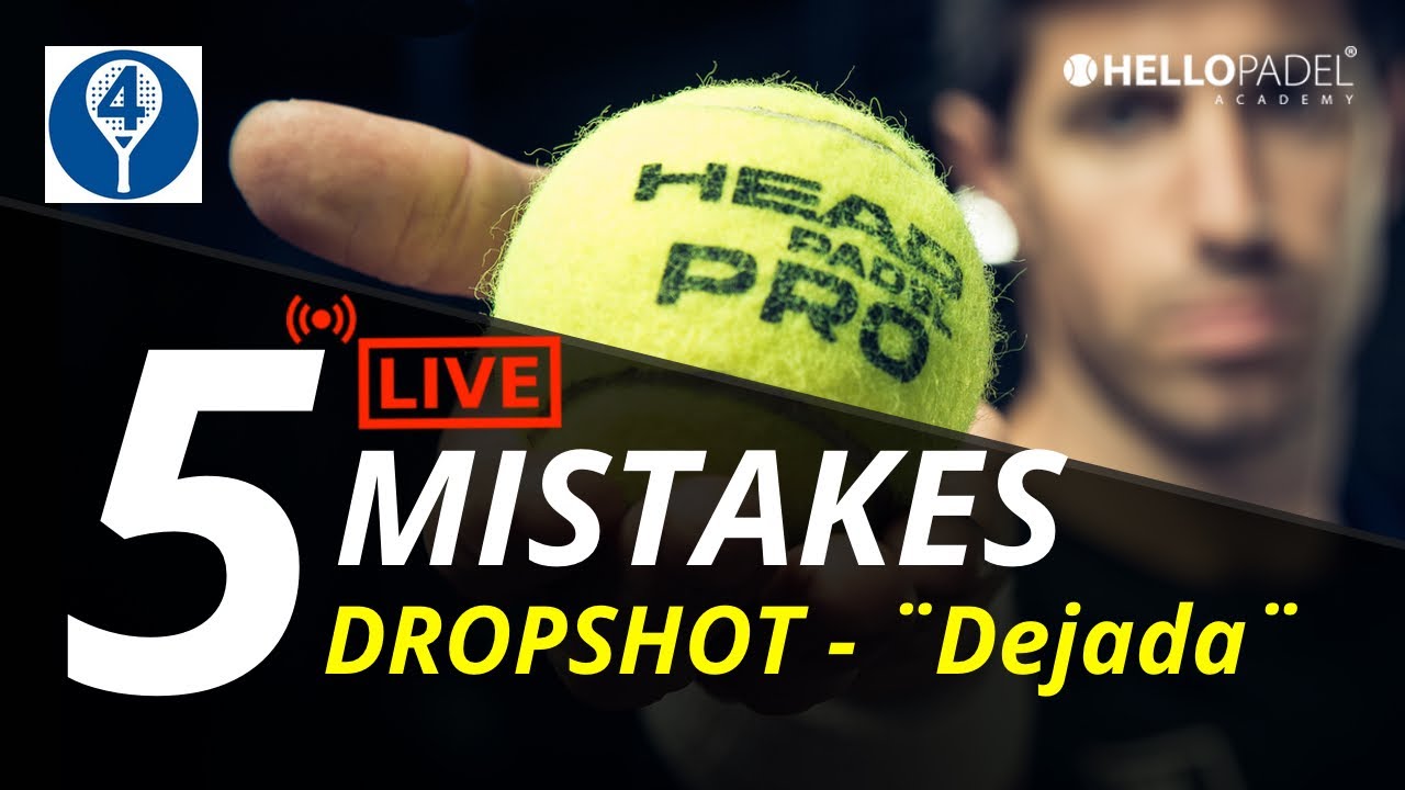5 ошибок на вашем сеансе игры в падель DROPSHOT в режиме реального времени с Маури Андрини и Пабло!