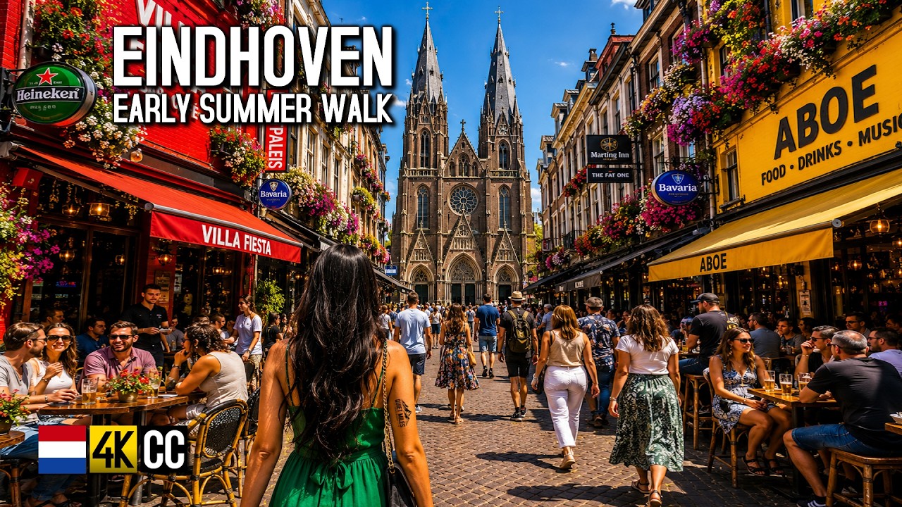 Eindhoven 4K Walk 🇳🇱 The Heart of Dutch Summer