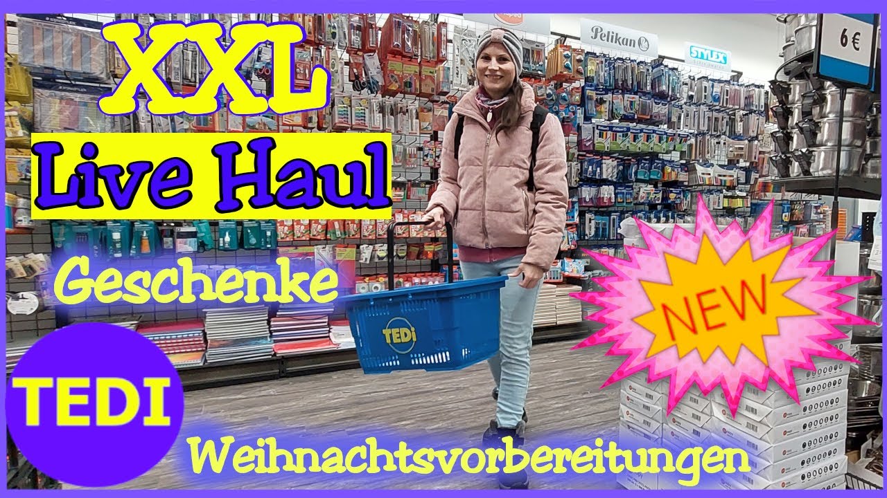Tedi Live Shopping Neuheiten| Geschenke| Weihnachtsvorbereitungen