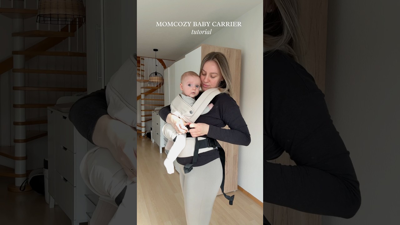 How to pun on a baby carrier! 🤍 #momcozy #babycarrier #momcozybabycarrier #babymusthaves
