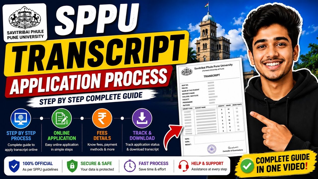 How to Apply for SPPU Transcript Online 2026 | Complete Process