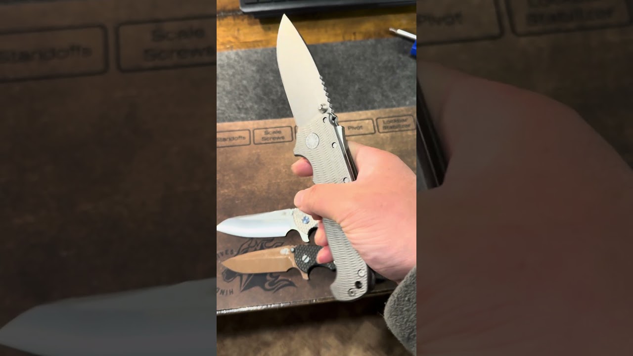 Сравнение размеров больших складных ножей (с участием Hinderer XM18, XM24, Demko AD20XL, Cold Ste...