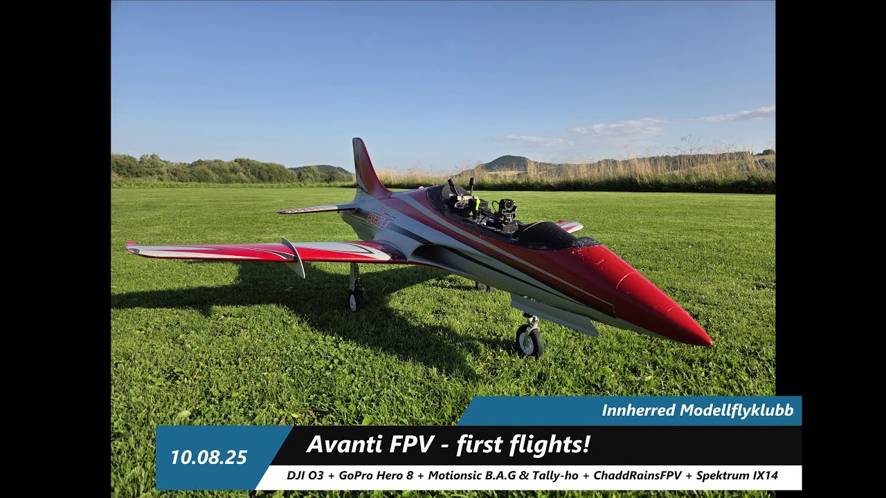 Avanti S - First flight w/motiontracking FPV