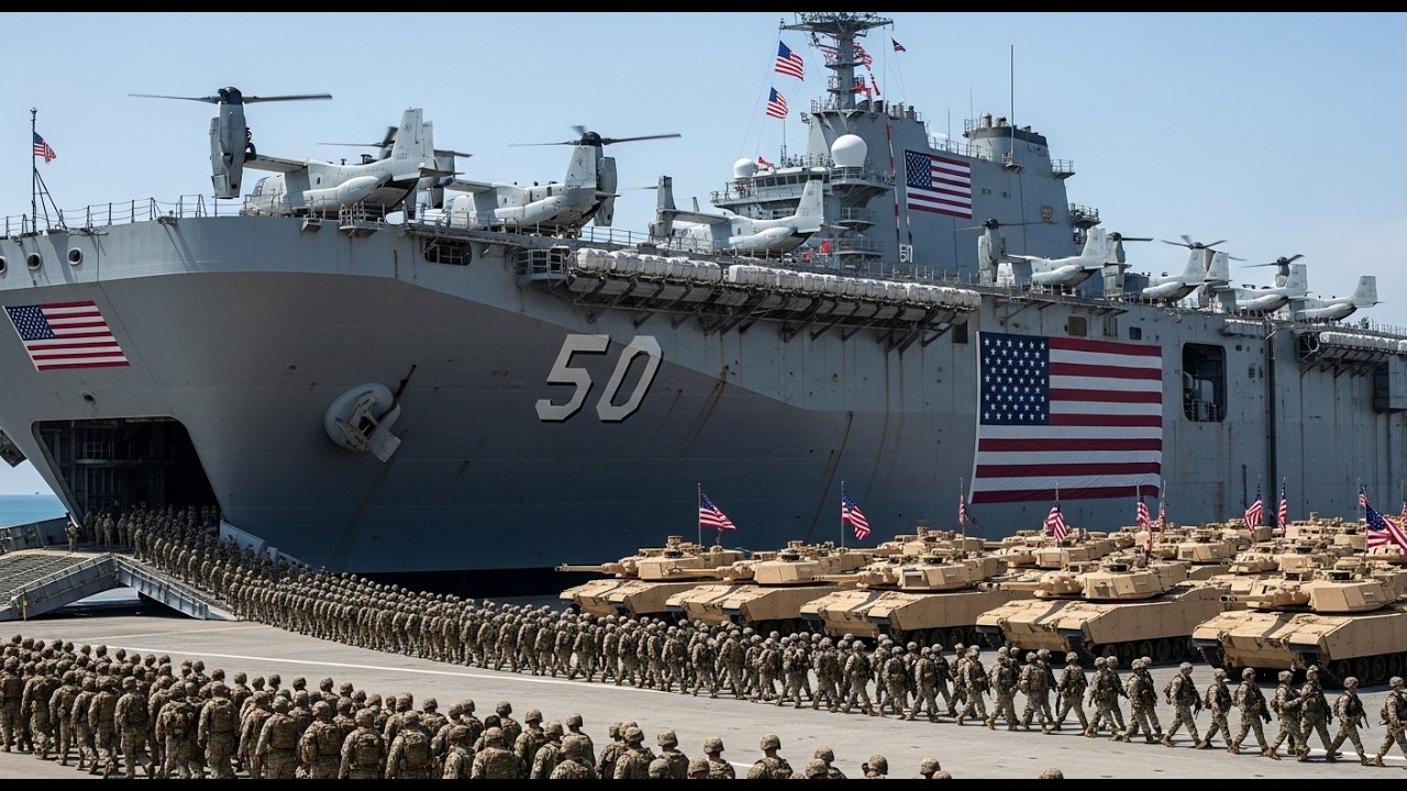 US Navy Deployment Elite Troops and M1 Abrams Tanks Head to Kuwait Amid Tensions
