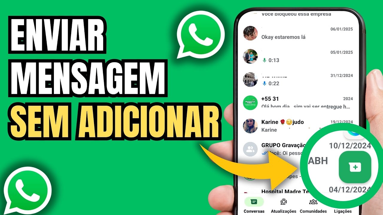 COMO MANDAR MENSAGEM NO WHATSAPP SEM SALVAR O NÚMERO