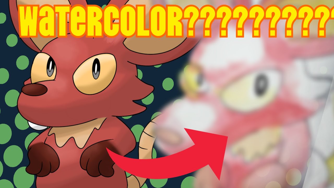 Painting my Fakemon Starters in the Ken Sugimori watercolor style!!!