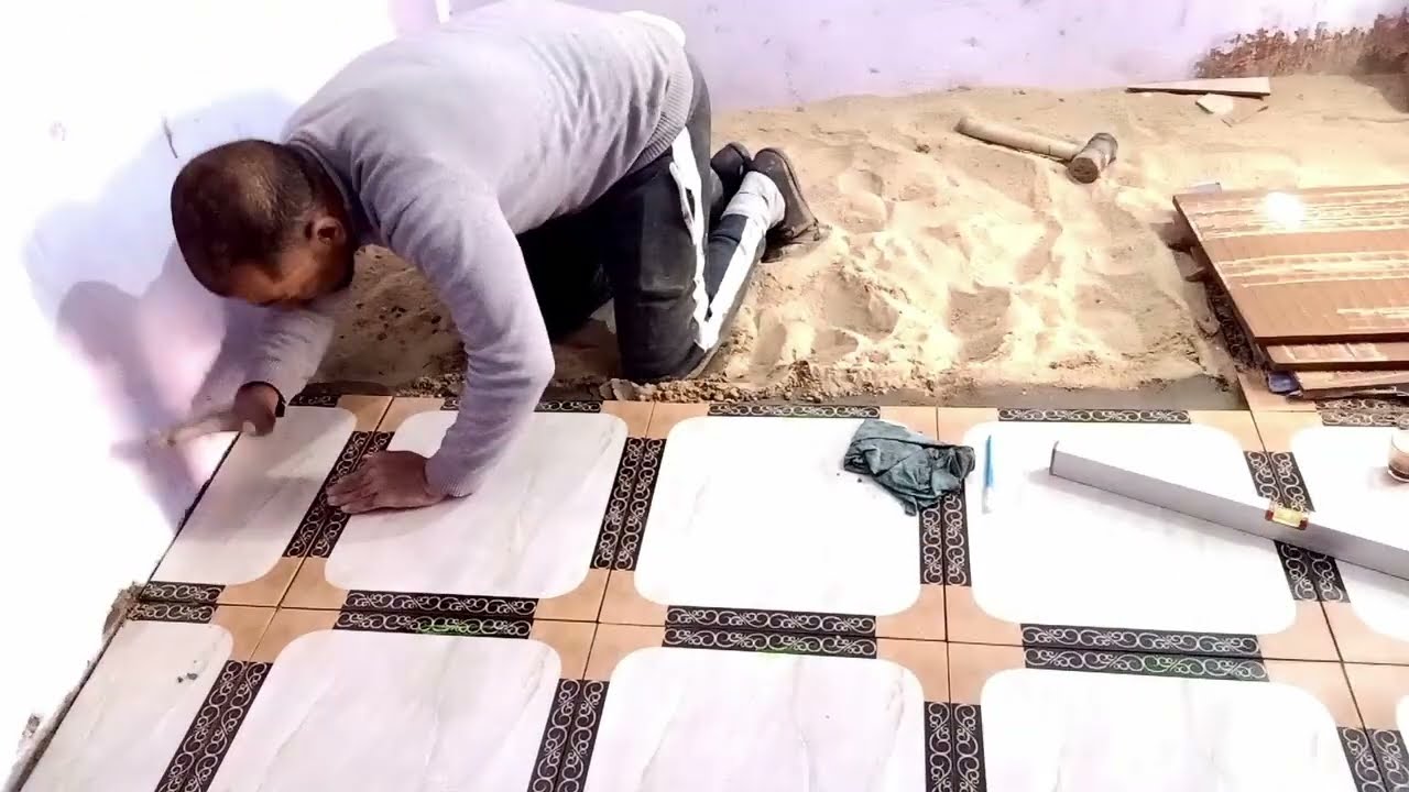 لقد تحسنت كثيرا في تركيب أرضيات السيراميك أكثر من قبل # أبو حمودي