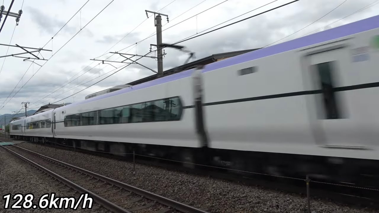 【127km/h超限定】速すぎるE353系！特急あずさ高速通過集