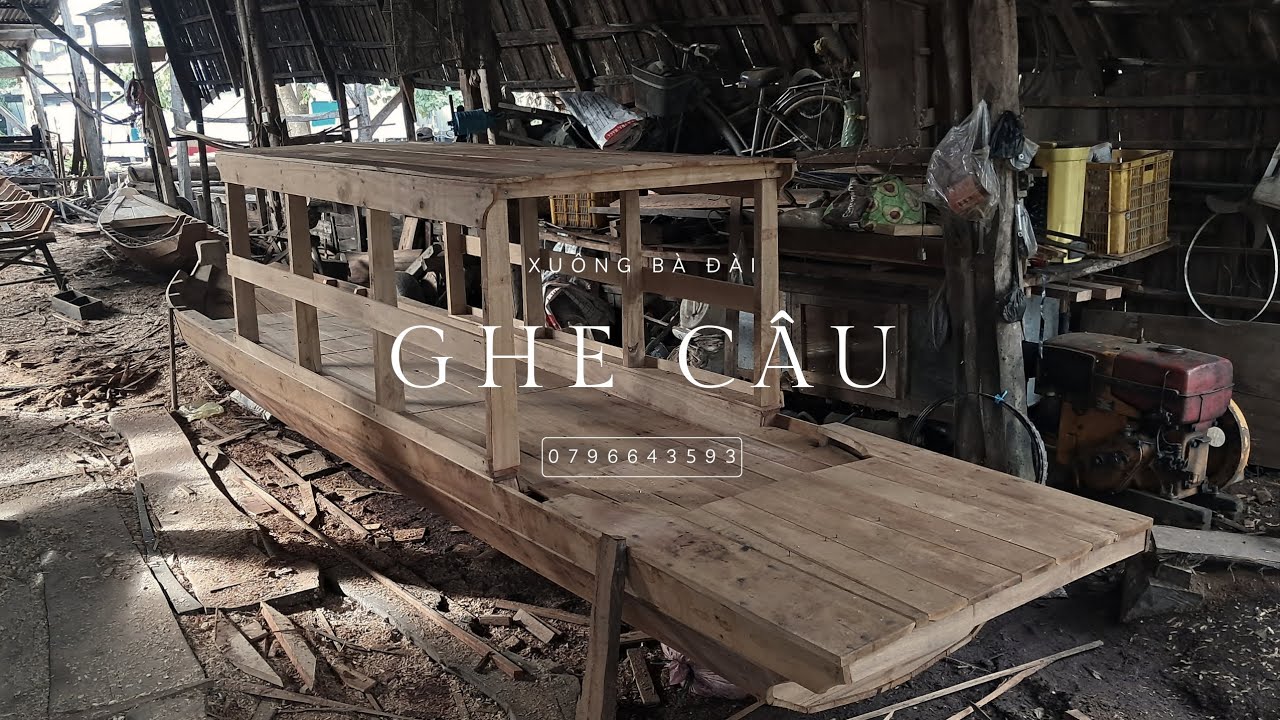 Ghe câu, ghe tam bản. Liên hệ 0796643593