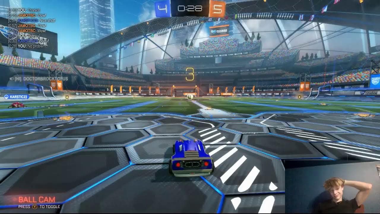 just playing rocket league
