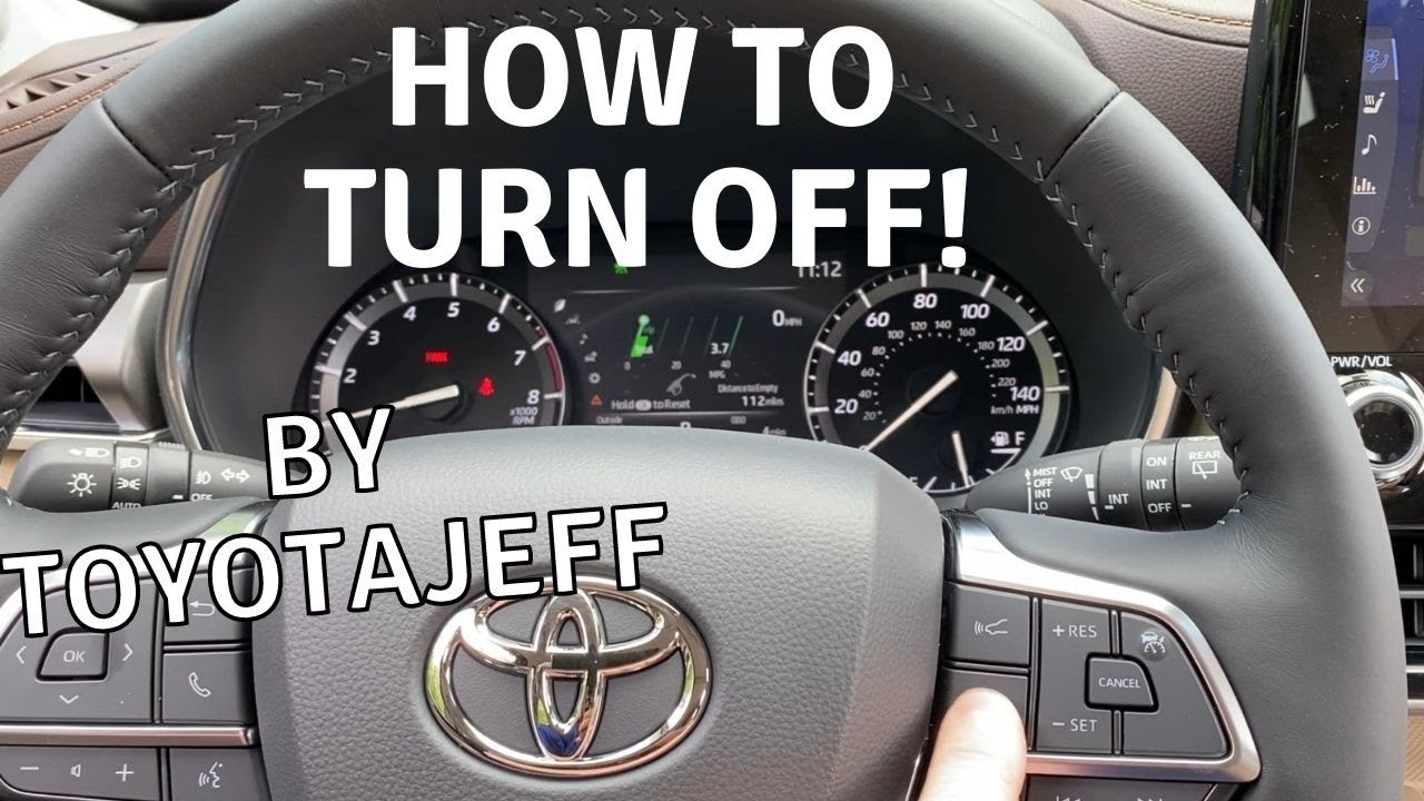 How to Turn Off Toyota Lane Departure Alert (Jeff the Toyota Answer Man!)  + turn off radar cruise