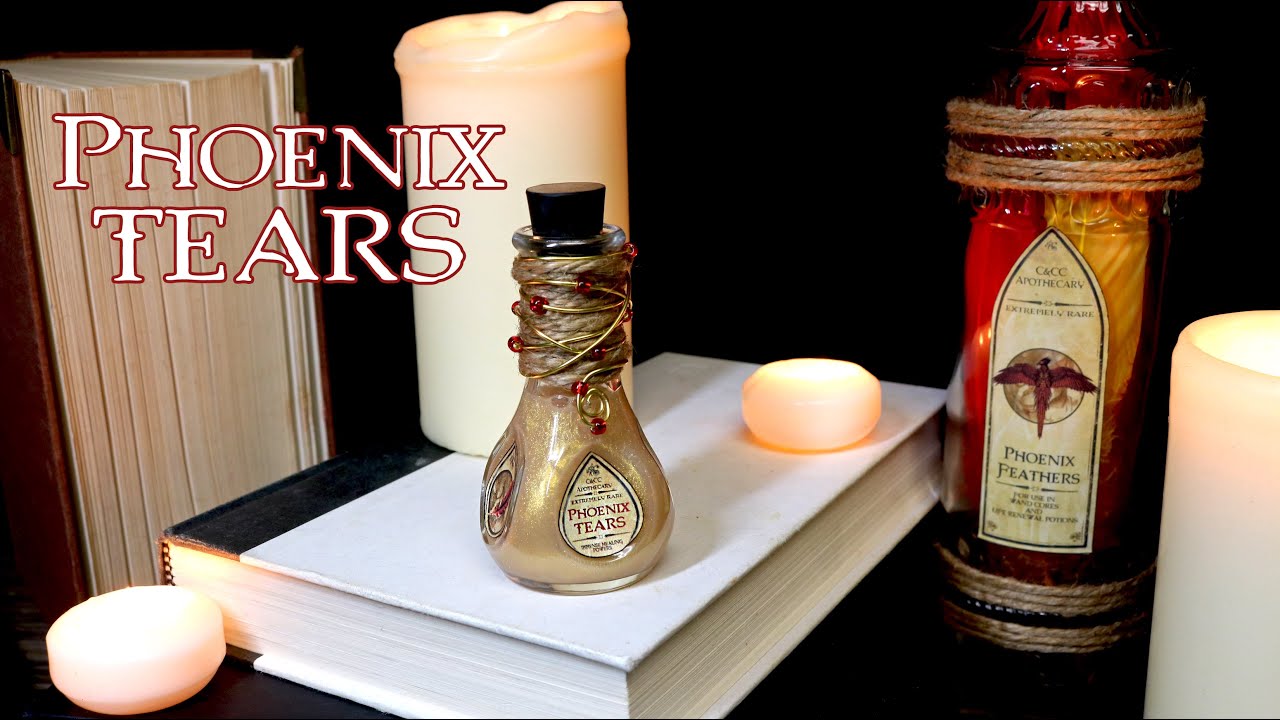 Phoenix Tears : Harry Potter Potions : DIY Prop Bottle : Healing : Prop Potion Bottle : Dumbledore