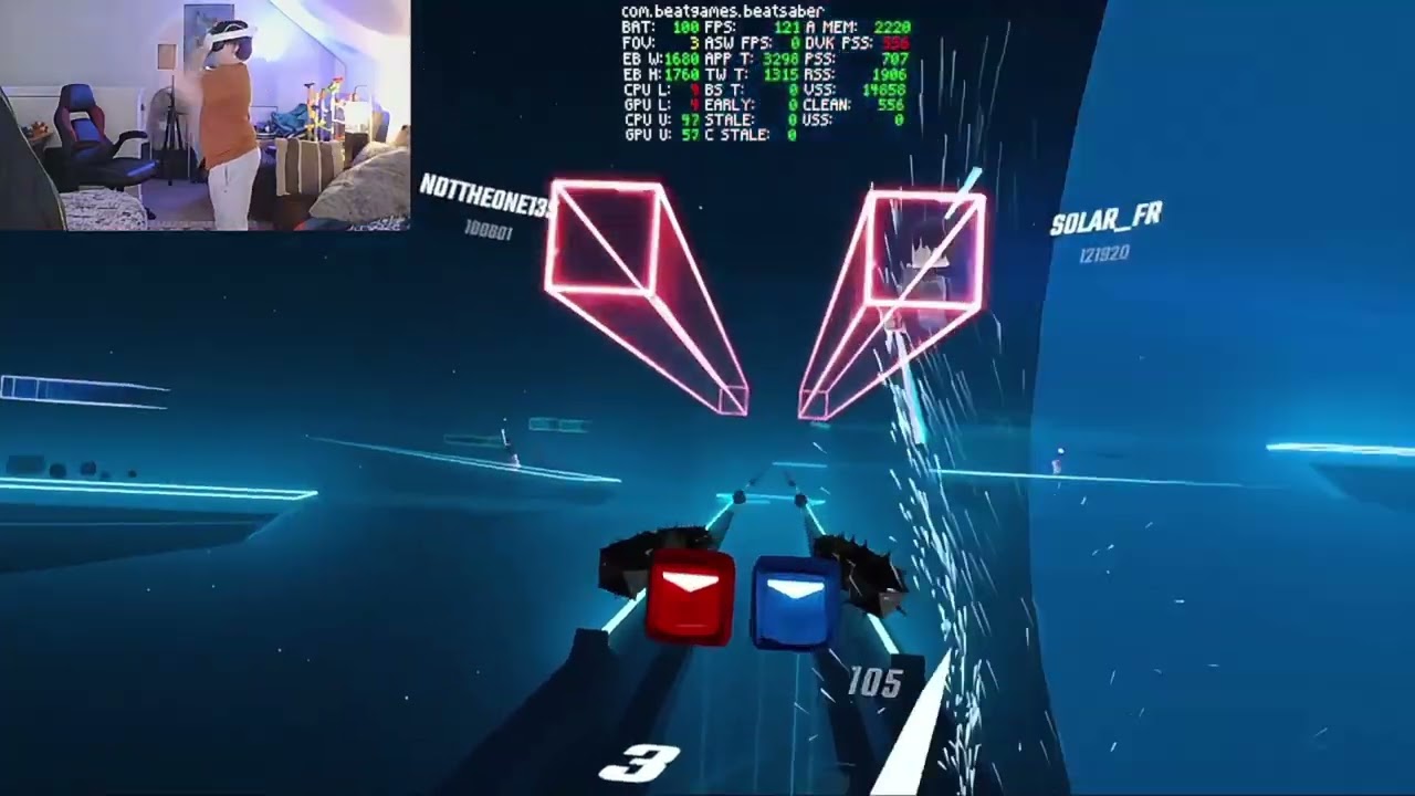 i played beat saber with a body cam
