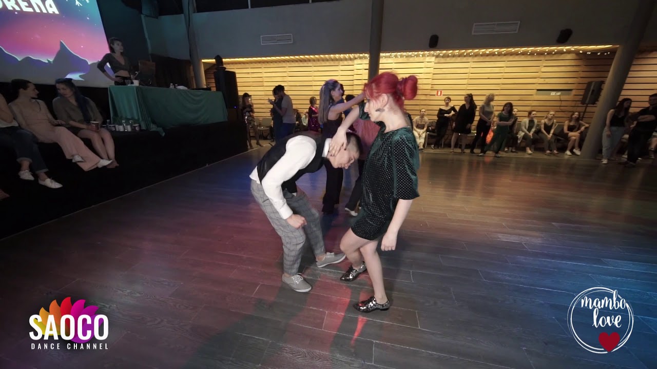 Fred Dancefloor and Diana Mironidis Cha-cha-cha Dancing at Mambolove #Northernlights, Sun 23.02.2020