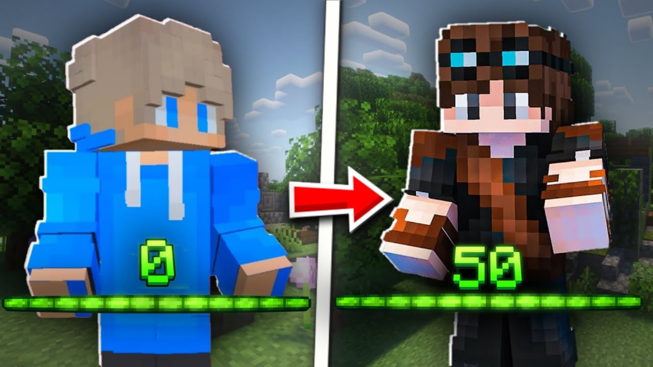 Minecraft lekn daraja oshgan sari skinlarimiz o'zgarib boradi// Minecraft Uzbekcha Video// @Eazymc