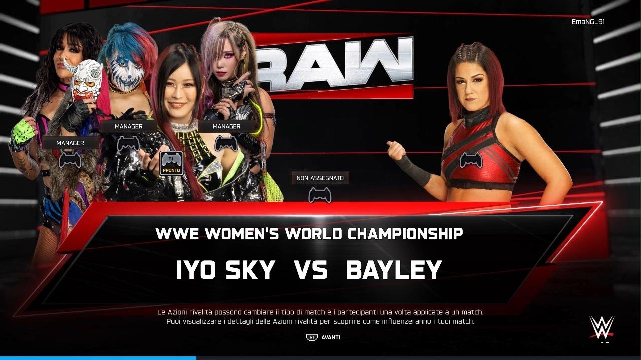 WWE 2K25 - Iyo Sky vs Bailey - Universe Mode