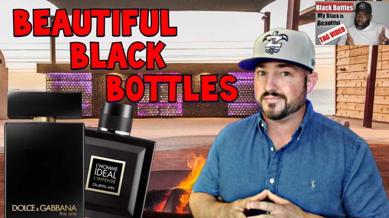 Top 15 Black Bottle Fragrances in my Collection | My Black is Beautiful Tag Video