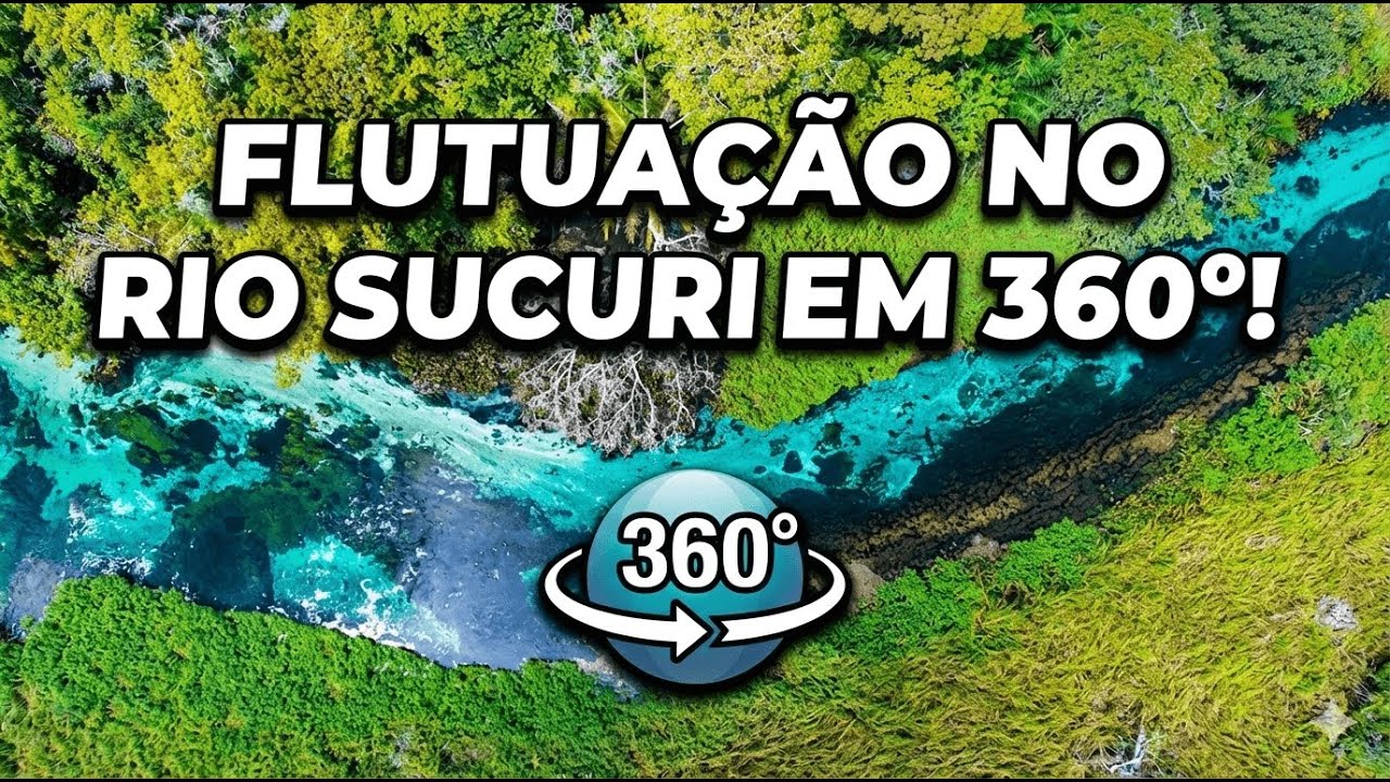 Voando baixo n'água: Flutuação no Rio Sucuri em 360° (Bonito/MS)
