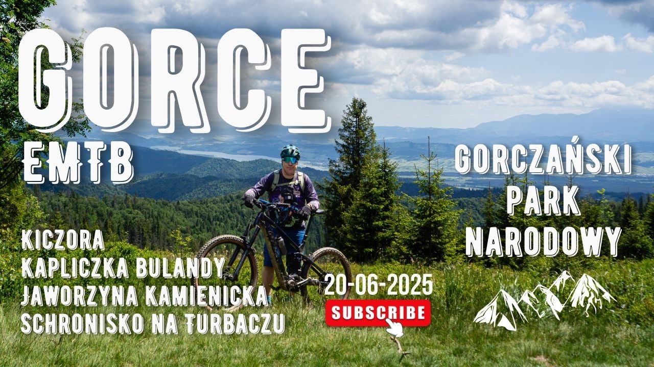 GORCE eMTB - umiarkowanie łatwa trasa z żoną | Gorczański Park Narodowy | Turbacz | Kiczora | Rail+