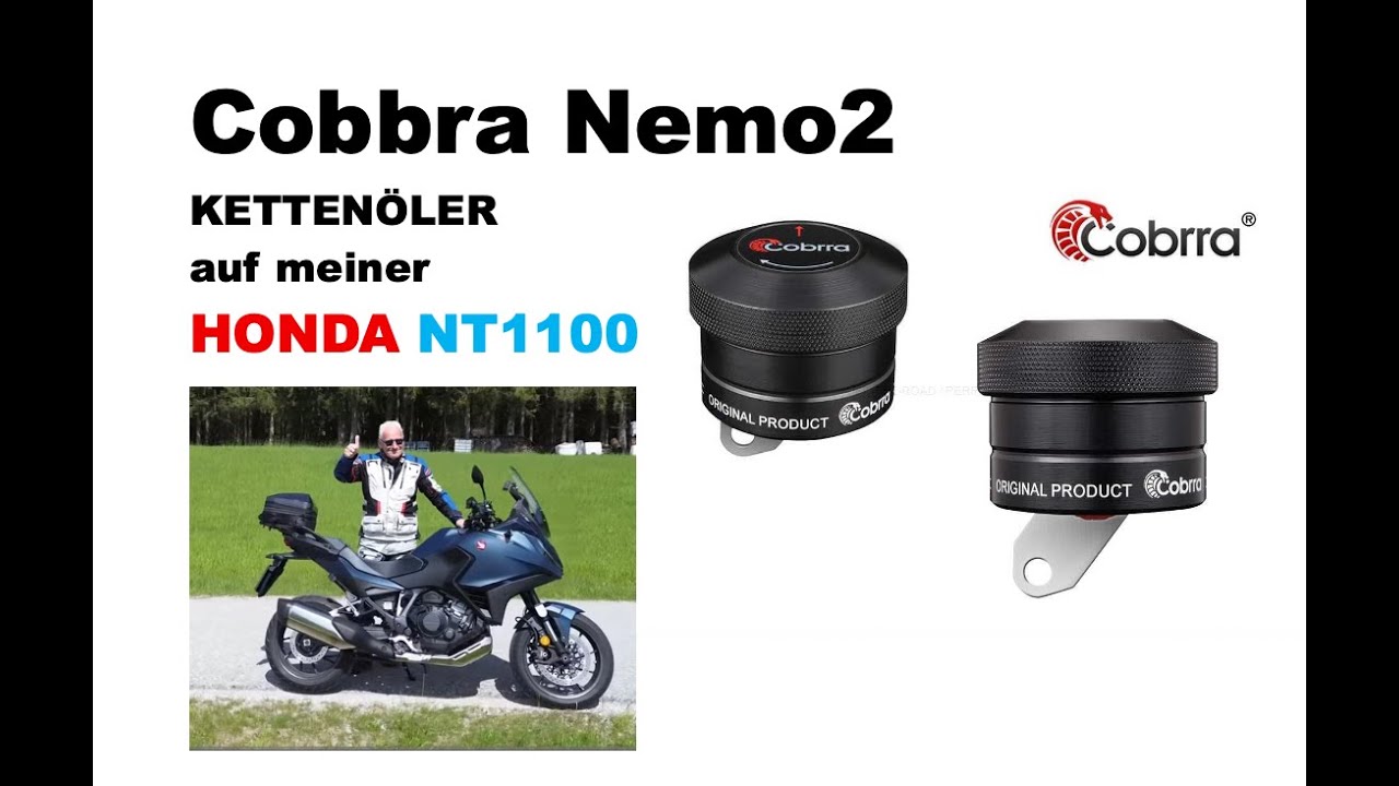 HONDA NT 1100 mit Kettenöler Cobbra Nemo2