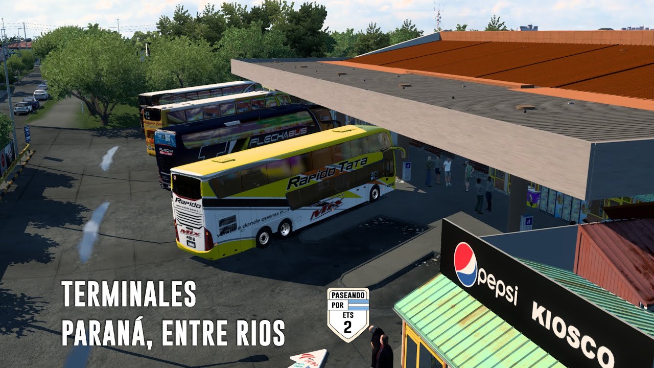 LLEGANDO A LA TERMINAL DE PARANÁ, ENTRE RIOS! 🚍 ETS 2 1.49 (Mapa Ceibo)