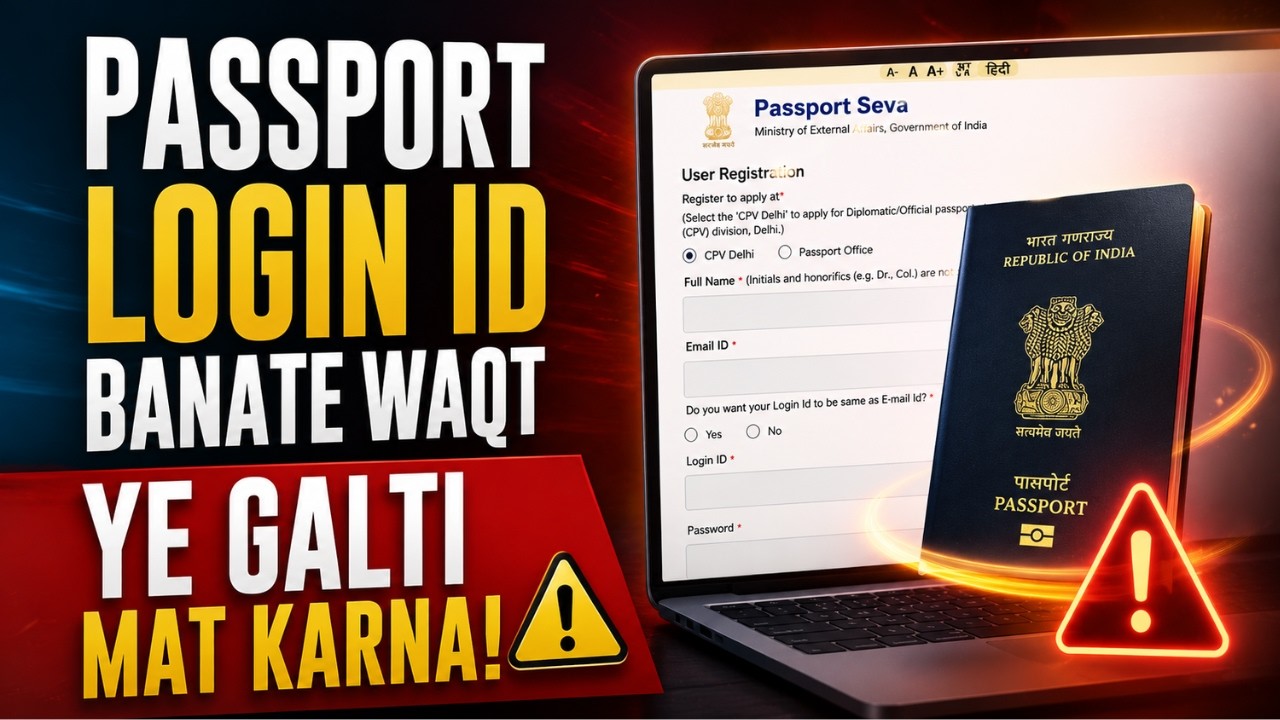 How To Create a Login ID on the New Passport Seva Website in 2026 !!!