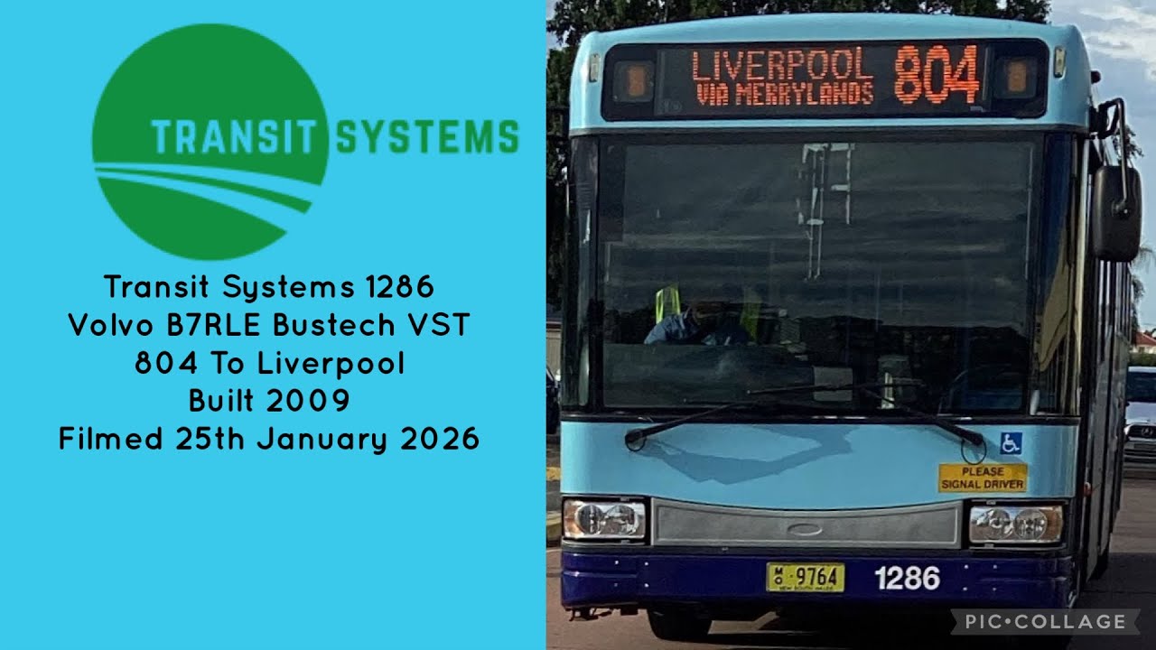 Transit Systems (1286) Volvo B7RLE Bustech VST 804 To Liverpool 