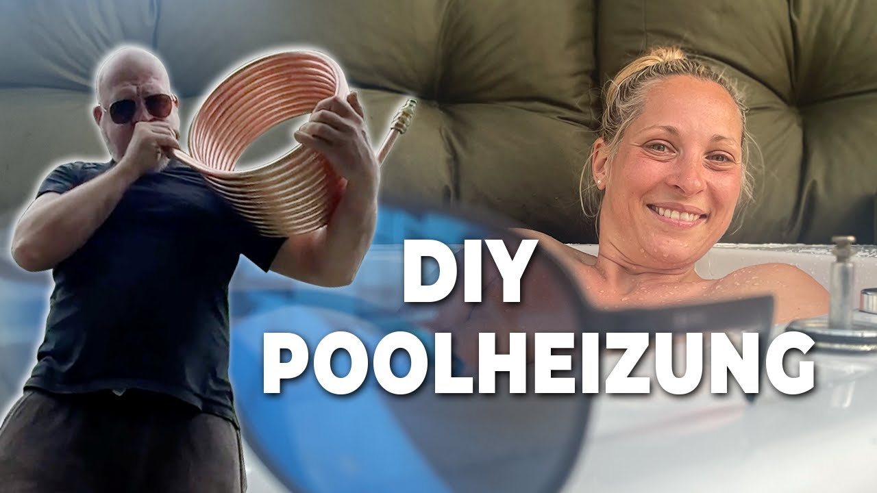 DIY Poolheizung mit Kupferspirale & Lagerfeuer 🔥 | Wir testen die alternative Poolheizung von MAD42