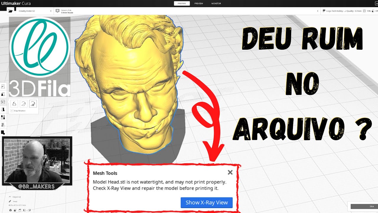 SABIA que as vezes o ERRO é no ARQUIVO? | Como corrigir um arquivo STL |