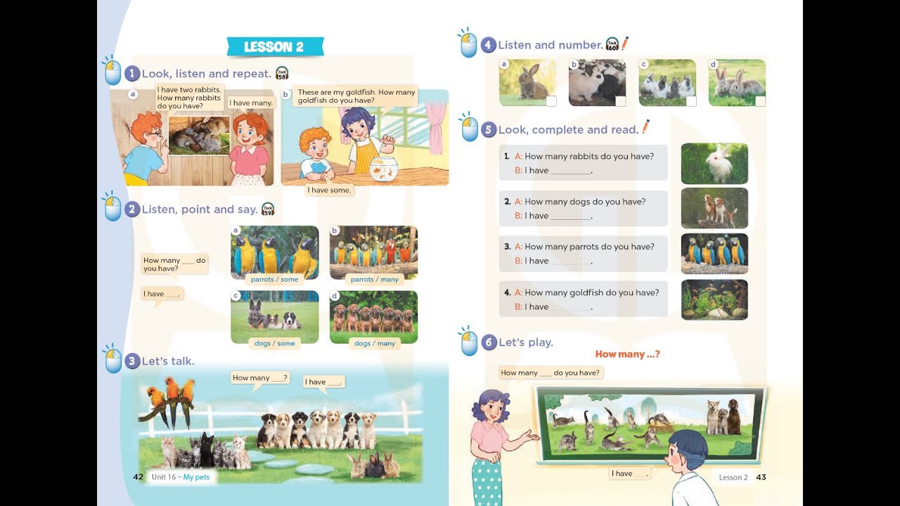 Tiếng Anh 3 Global Success - Unit 16: My pets (Lesson 2)