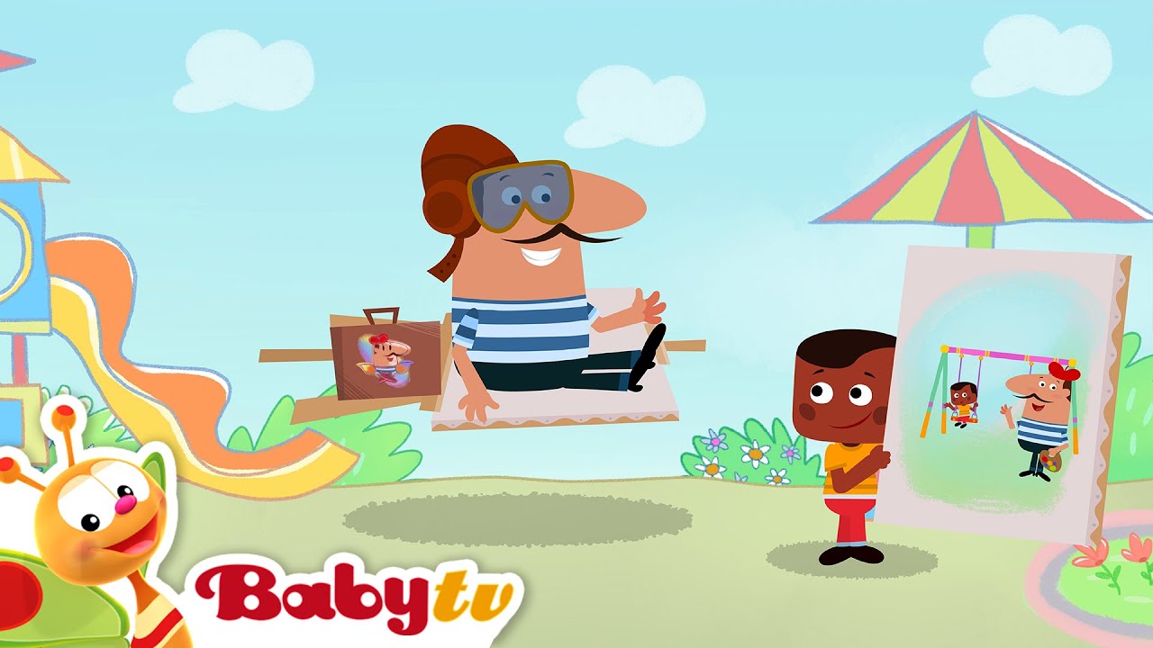 Pierre, o Pintor  🎨  Baloiços | Colorir e pintar imagens para crianças e bebês @BabyTVBR