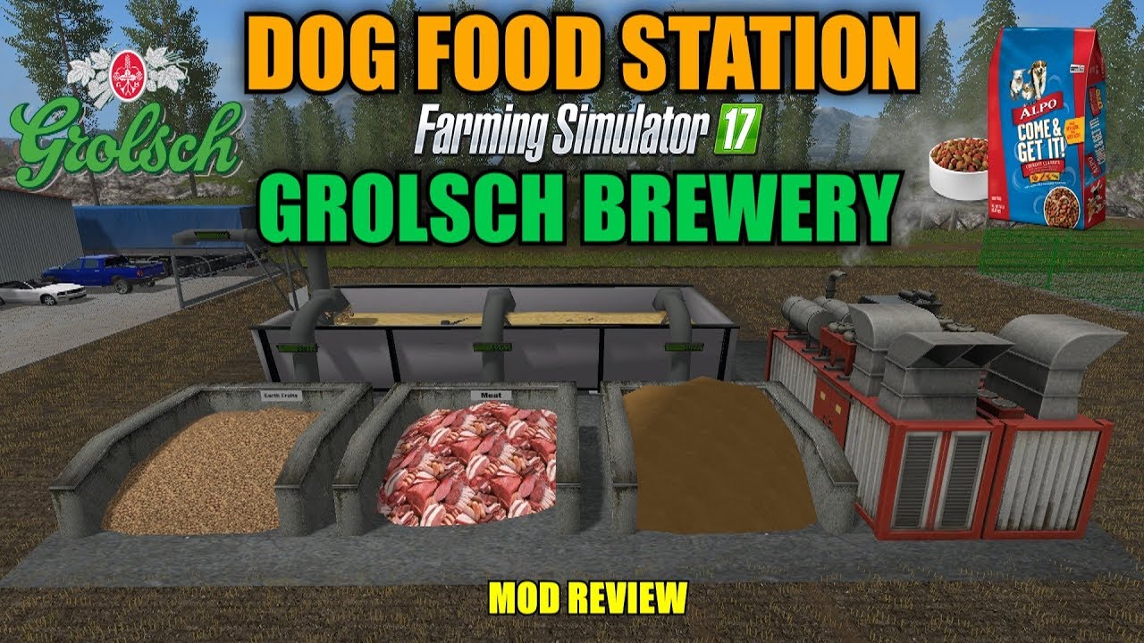 Farming Simulator 17 - Grolsch Brewery Placeable and Dog Food Station 