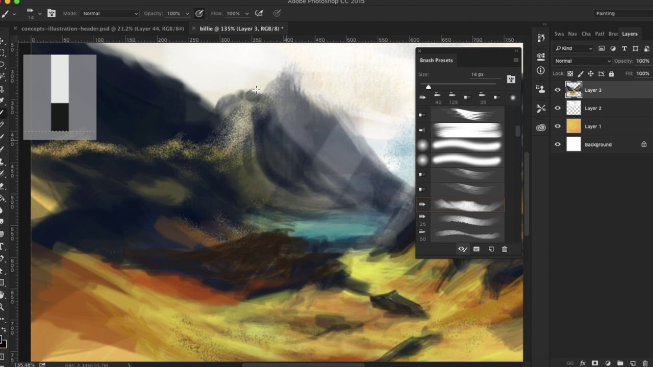 French Alps - Digital Speed Painting