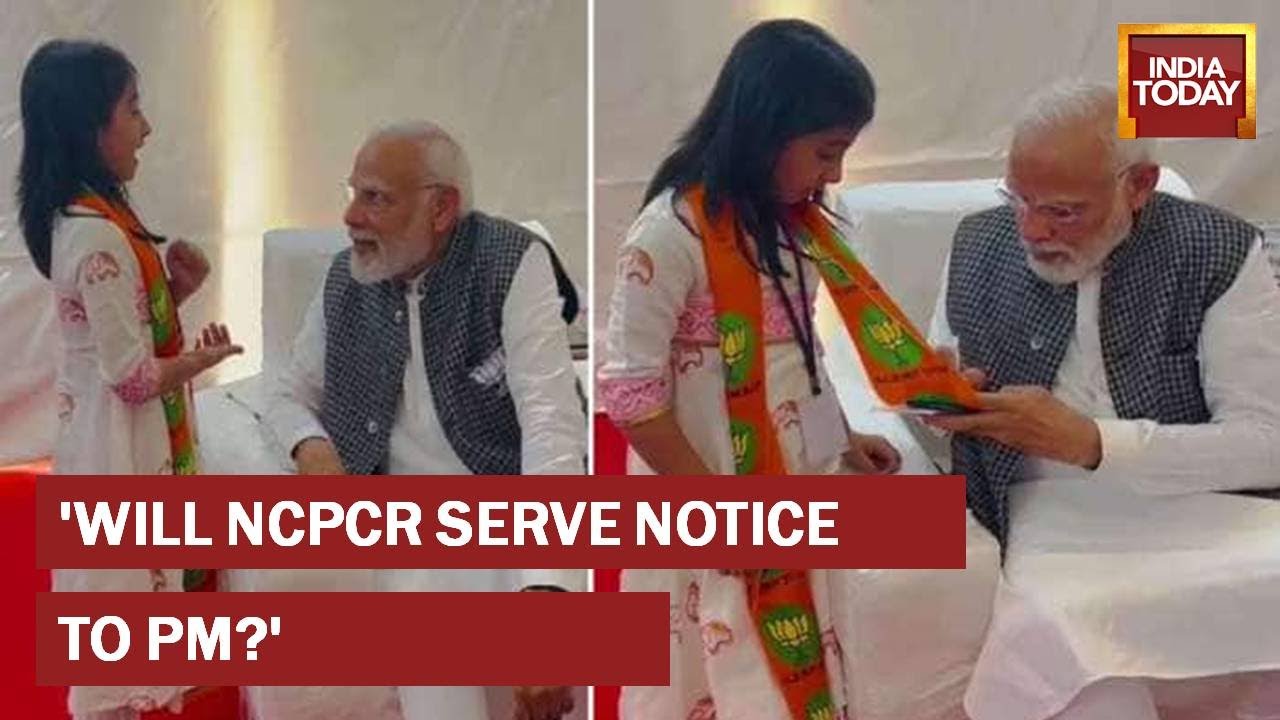 'BJP's Double Standards': Opposition Uproar Over Navsari Child Video With PM Modi