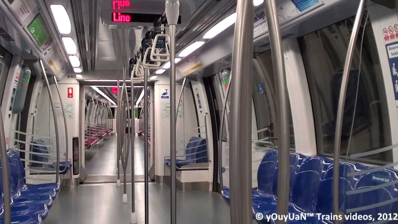 SMRT C830 010 - Train ride from Holland Village to Botanic Gardens (Dhoby Ghaut)