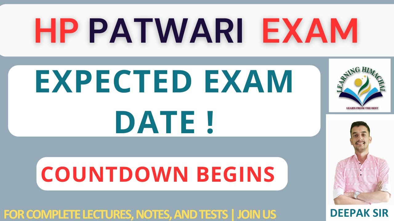 HP Patwari Exam 2026 | Expected exam date | Few days Left | High competition level | #hppatwari