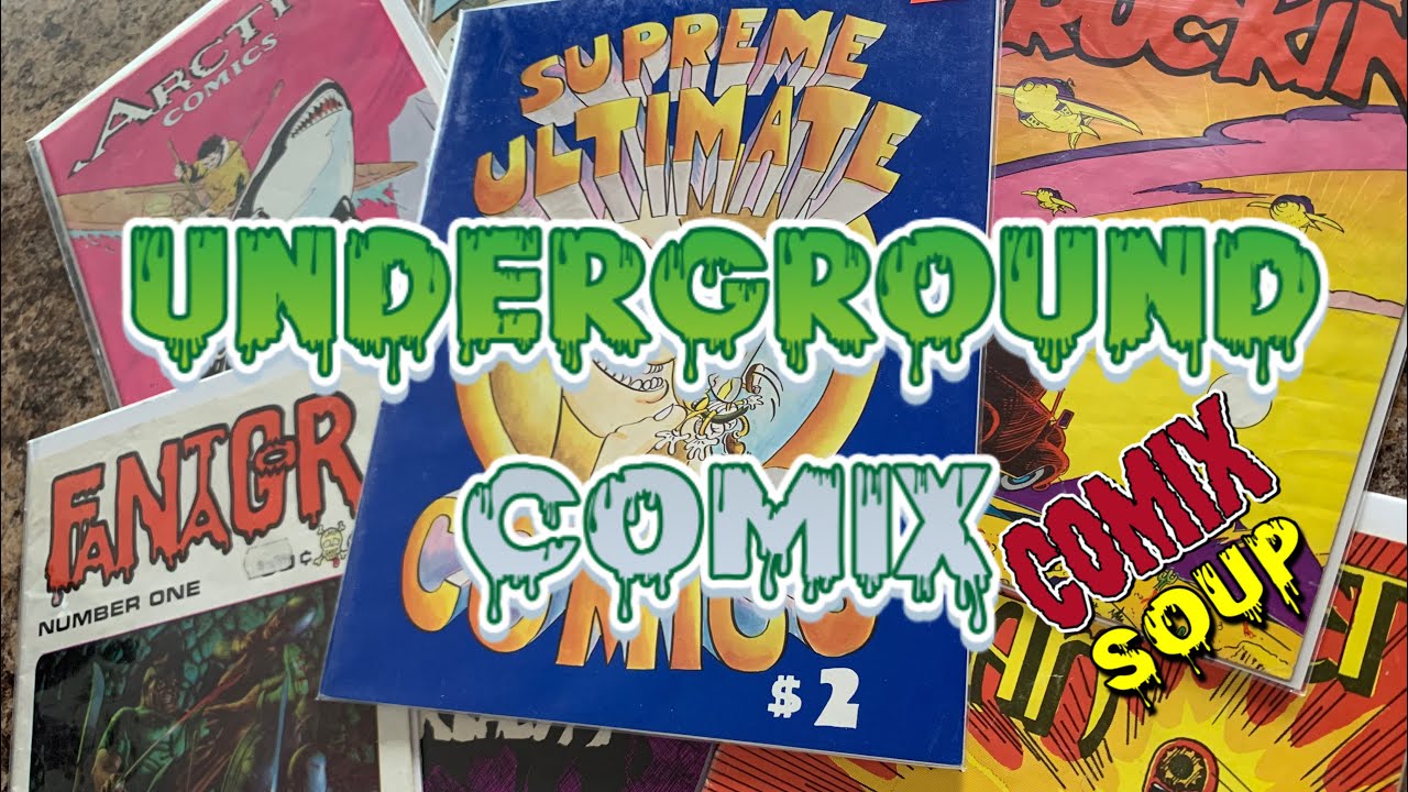 UNDERGROUND COMIX - Phallic Mushroom Stems & Stanford Student’s Contributions  *Comix Soup 5*