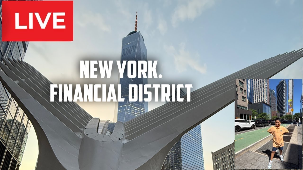 New York: Financial District Wall Street Manhattan With  @thanandasworld Live