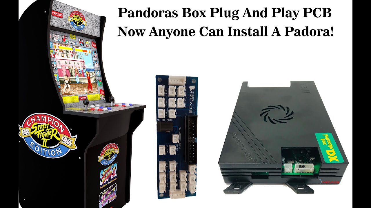 PCB To Easily Install A Pandoras Box 6 / DX Into Arcade1Up or Full Size Machine by DIY Retro Arcade