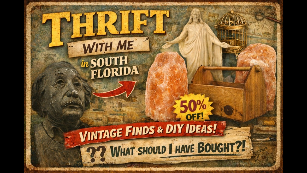 THRIFT WITH ME in South Florida | Vintage Finds + DIY Inspiration!