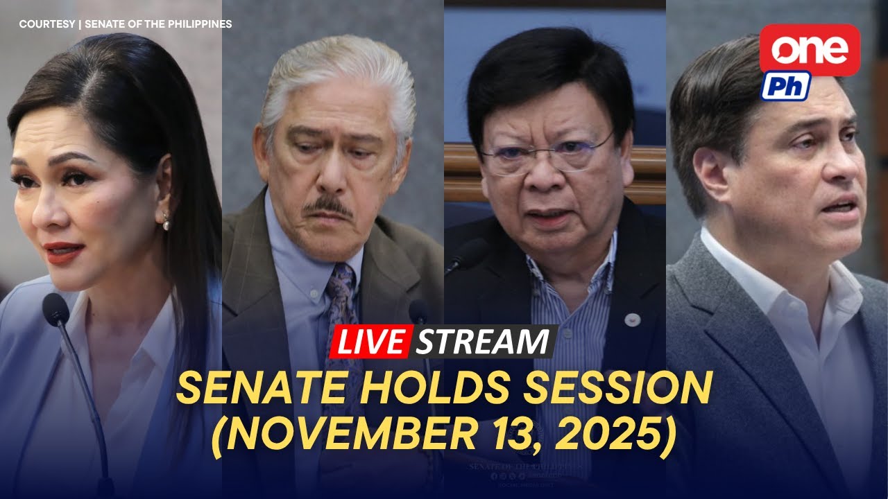 LIVE | Senate holds session (November 13, 2025)