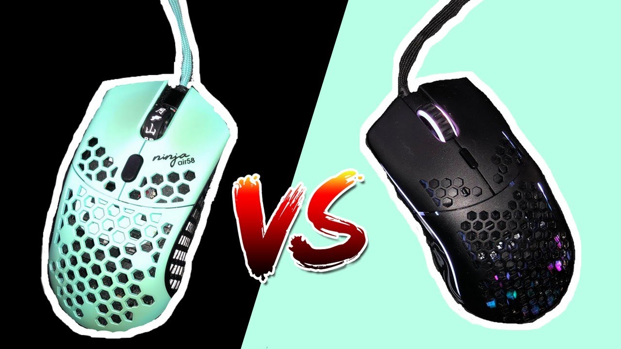 TEST GLORIOUS MODEL O + COMPARATIF FINALMOUSE AIR58
