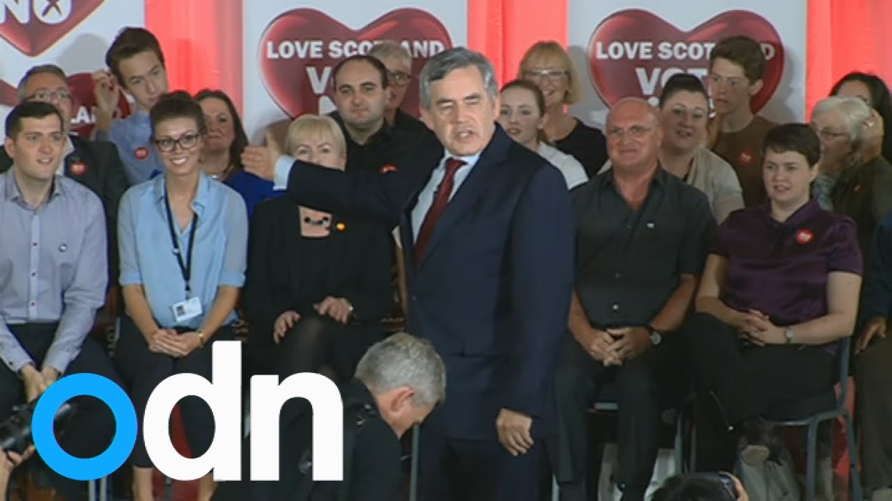 Gordon Brown at No rally: 'We fought two world wars together'
